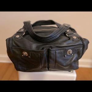Marc Jacob double turnlock leather bag
